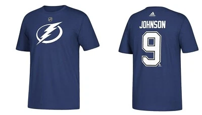 NHL T-Shirt Tampa Bay Lightning Tyler Johnson 9 Eishockey T Tee blau