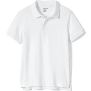 School Uniform Kids Short Sleeve Tailored Fit Interlock Polo Shirt Size  XL - Picture 1 of 4