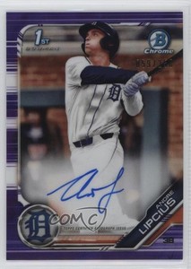 2019 Bowman Draft Chrome Pick Purple Refractor /250 Andre Lipcius #CDA-AL Auto