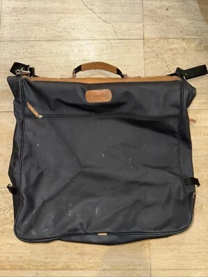 "Bolsa de ropa grande Jon Hart Design negra de lona recubierta plegable 23""x22""" Foto 1 de 4