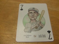 2005 Hero Decks Brooklyn Dodgers Playing Card -Zach Wheat-