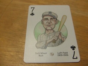 2005 Hero Decks Brooklyn Dodgers Playing Card -Zach Wheat-