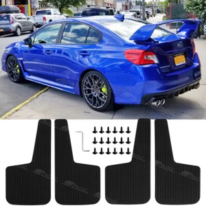 4X Guardabarros de goma para coche Subaru Impreza WRX STI Legacy guardabarros contra salpicaduras guardabarros - Imagen 1 de 8