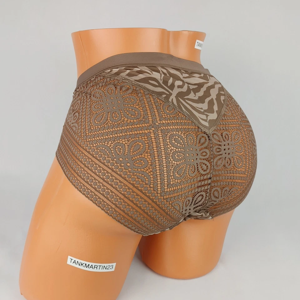 LANE BRYANT CACIQUE NO SHOW HIPSTER 14/16 PANTY PLUS CEBRA ANIMAL ENCAJE ESPALDA SEXY Foto 1 de 4