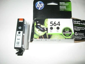 Original NEU HP 564 schwarze Tintenpatrone EIN Einzelpack Tintenstrahl Original-Zubehör-Hersteller Ablaufdatum 10/2017 - Bild 1 von 2