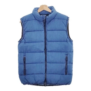 ASPESI Indigo dyed 1158/A834/48 Size S Down vest blue 4-1126T♪ - Picture 1 of 6