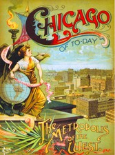 Chicago Illinois 1893 World's Fair United States Travel Advertisement Poster 2