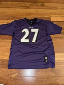 NFL Team Apparel Baltimore Ravens Ray Rice Football Jersey #27 Youth XL Purple - Picture 1 of 8