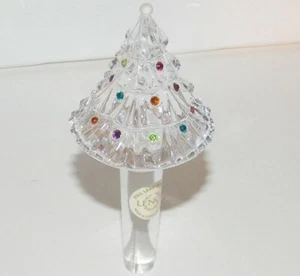 Lenox 2002 Gems Christmas Tree (Giftware) Crystal Bottle Stopper Jeweled - Bild 1 von 7