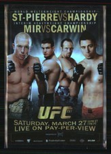UFC 111 St-Pierre vs. Hardy 2010 Topps UFC Series 4 Fight Posters # FPR-UFC111