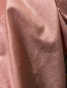 3m Fabric Remnants Pastel Pink Velvet Type Dress Curtain S ewing 150x300cm New - Picture 1 of 9