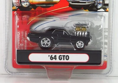 Muscle Machines 2006 Released 1964 Pontiac 64 GTO Goat Red Line Tires Black 6 - Image 1 of 4