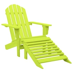 Adirondack-Gartenstuhl mit Fußteil Massivholz Tanne Grün - Bild 1 von 8