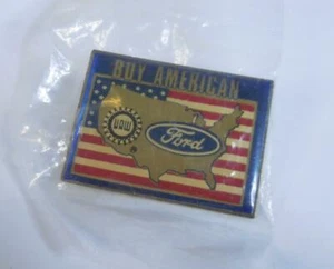 Pin de solapa vintage Ford UAW United Auto Workers Union - comprar americano - nuevo - Imagen 1 de 5