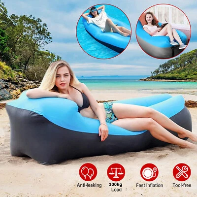 Aufblasbar Luftsofa Garten Strandsofa Couch Liegesessel Air Lounger Beach Sofa - Bild 1 von 4