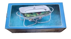 Vintage Marinex Medium Rectangular Backing Glass Dish 199x310x44mm 2.4L w/ RACK - Picture 1 of 2
