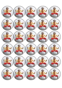 TU FOTO PERSONALIZADA / LOGOTIPO Oblea Papel CupcakeToppers 30 x 38 mm MAX 2 IMÁGENES - Imagen 1 de 2