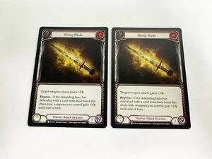 Biting Blade Red (X2) Welcome To Rathe UNLIMITED Flesh and Blood WTR135 - Picture 1 of 2