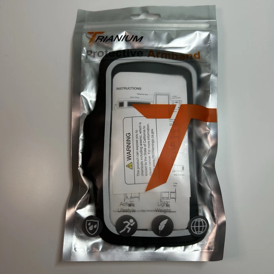 Trianium Armband, Water Resistant Large Cell Phone Armband for iPhone Or Android - Image 1 of 4