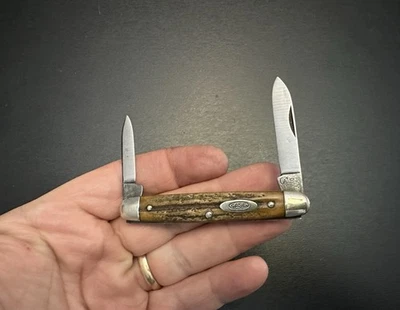 Navaja de bolsillo vintage 1920-1940, estuche probado XX, ciervo - EE. UU. Foto 1 de 4
