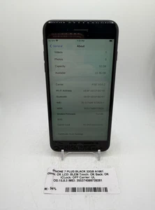 Apple iPhone 7 Plus - Schwarz - 32GB - (Entsperrt) - A1661 - Funktioniert Super - Bild 1 von 9