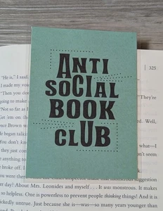 Photoplay Book Club Paper - Laminated Bookmark - Anti Social Book Club - Picture 1 of 2