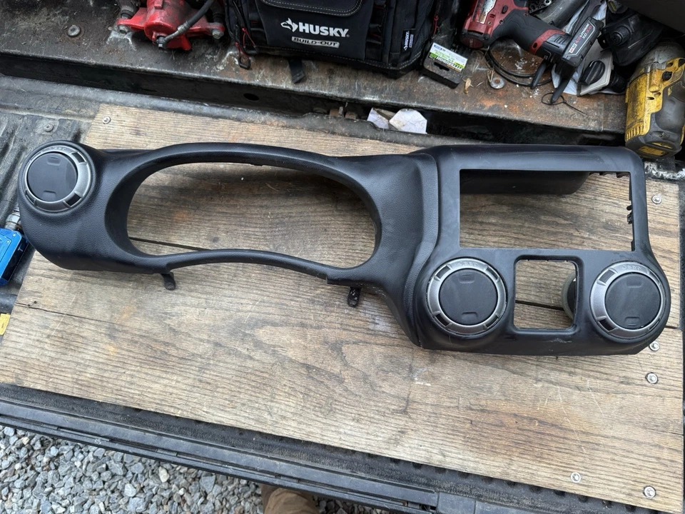 JK Jeep Wrangler 11-17 Black Speedometer Dash Radio Cluster Trim Bezel - Image 1 of 3