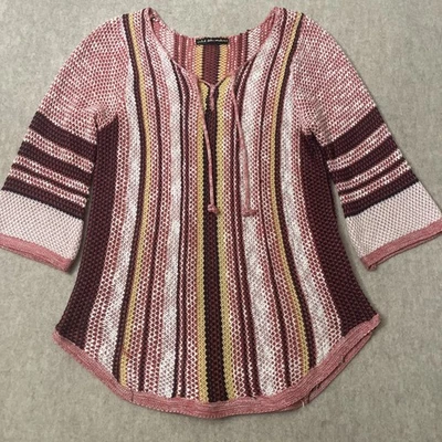 United States Sweaters Women’s Size XXL Colorful Vertical Stripe 3/4 Sleeve - Image 1 of 4