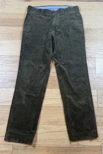 Polo Ralph Lauren Corduroy Pants Mens 32x31 Classic Green Straight Leg - Picture 1 of 11