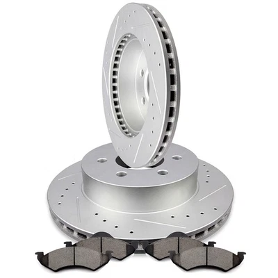 6 Lugs Front Disc Brake Rotors + Brake Pads for 2000-2002 Dodge Dakota Durango - Imagem 1 de 4