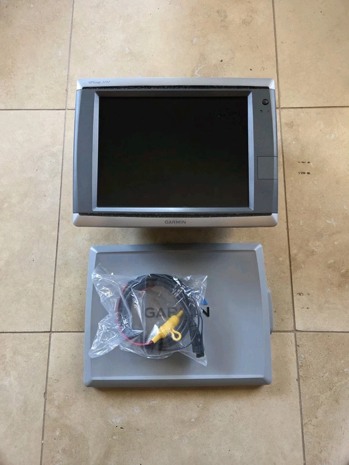 Garmin Model GPS Map 7212 with powercord 12" screen - Image 1 of 4