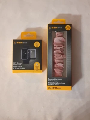 Apple Watch Replacement Scrunchie Wristband And Screen Protector - Image 1 of 4