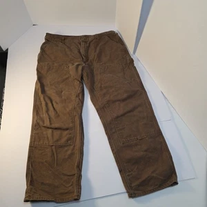 Carhartt B136 CHT Pantalone Uomo 40x30 Doppio Ginocchio Abbigliamento da Lavoro Falegname Vintage - Foto 1 di 11