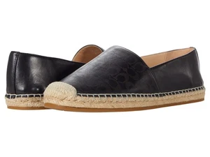 Coach Carley Leather Espadrille Flats Black SIZE 11 B Women - Picture 1 of 1