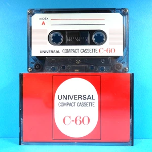 🦩 1x UNIVERSAL C-60 * IEC I Type 1 * Tape Cassette Kassette Casete кассета * - Bild 1 von 3