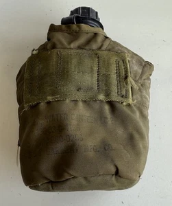 US Military Green Nylon LC-2 Water Canteen & Cover Pouch - Bild 1 von 7