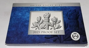 2025 United States Mint Clad 10- Coin Proof Set With Last 2025 Lincoln Cent - Picture 1 of 10