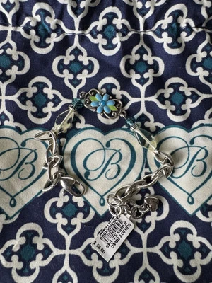 Brazalete Brighton SUNJOY Sun Joy Esmalte Azul Flor Eslabón Precio de venta sugerido por el fabricante $54 Nuevo con etiquetas Foto 1 de 2