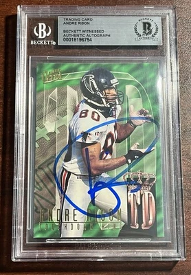Fleer Ultra Andre Rison Signed Card Beckett BGS Football Autographed Auto - Image 1 of 4
