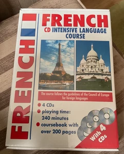 French CD Intensive Language Course 4CD's  & Course book New & Sealed - Picture 1 of 2