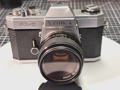 Yashica FX-2 35mm SLR Film Camera with Yashica 50mm F1.9 lens [Tested] - Image 1 of 4