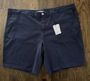 Robert Graham NWT Men's 46 Navy Blue Classic Fit Stretch Big & Tall Shorts NWT - Picture 1 of 15