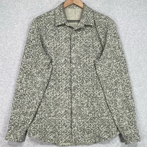 Lululemon Commission Shirt M Green Particle Camo Stretch Performance Button Up - Picture 1 of 9