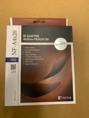 Noctua NF-A4x20 5V PWM Premium Quiet Fan, 4-Pin, 5V Version 40x20mm, Brown NEW ! - Image 1 of 3