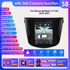 Autoradio 8+128G per Nissan Qashqai Xtrail 13-17CarPlay 9.7"GPS DSP BT5.0+360KAM - Foto 1 di 24