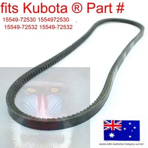 fits Kubota Fan Belt 15549-72530 15549-72532 BX1860 BX2200 F1900 G18 G21 G1800 - Bild 1 von 3