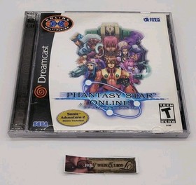 Phantasy Star Online Sega Dreamcast w/ Sonic Adventure 2 Demo