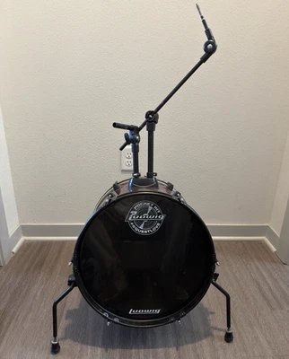 LUDWIG Questlove Kit de Bolsillo Vino Rojo Brillo Kick Bass Drum 15 X 16" D Foto 1 de 4