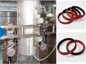 Wear-Resisting Rubber Timing Belt Vacuum Draw Down Belt for VFFS packing Machine - Picture 1 of 10