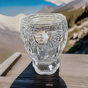 Cristal de plomo transparente 24 % hecho en EE. UU. tazón sin astillas sin grietas sin daños - Imagen 1 de 4